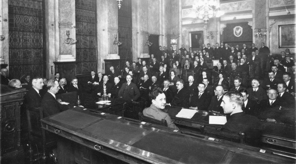  Zebranie konstytucyjne  Komitetu Obywatelskiego Obchodów Imienin marszałka Józefa Piłsudskiego, 25.02.1925 r.  