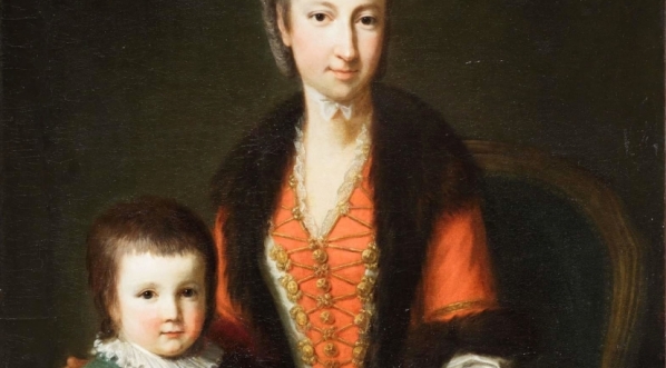  "Portret Teofili z Jabłonowskich Sapieżyny z synem Aleksandrem" Aleksandra Gore.  