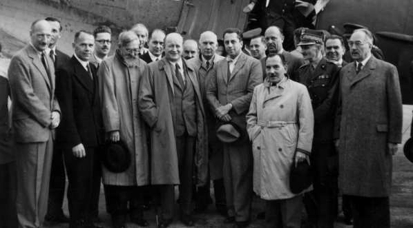  Powitanie premiera Stanisław Mikołajczyka po powrocie z wizyty w ZSRR, 13.08.1944 r.  