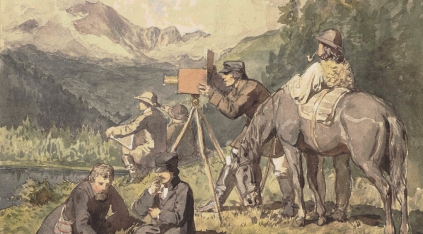  "W Tatrach. Wycieczka artystów nad Smreczyński Staw." Wojciecha Gersona.  