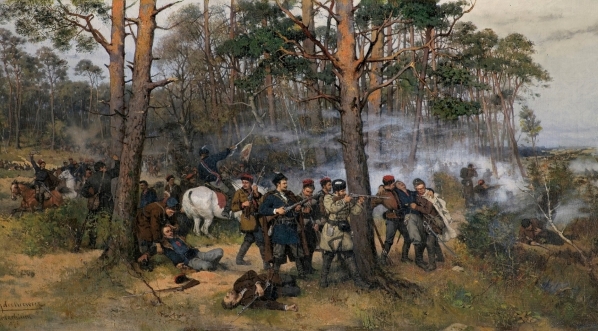  "Scena z powstania styczniowego" Tadeusza Ajdukiewicza.  