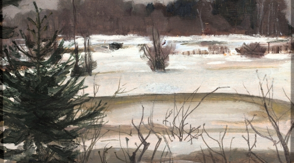  "Krajobraz zimowy" Bronisława Kowalewskiego.  