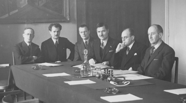  Posiedzenie jury państwowej nagrody muzycznej za 1937 rok w Warszawie, 25.03.1937 r.  