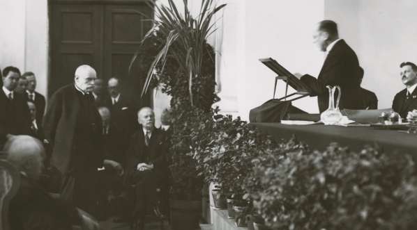  Uroczystość 25-lecia Towarzystwa Naukowego Warszawskiego w listopadzie 1932 roku.  