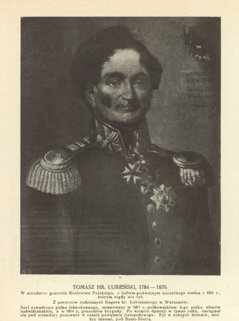 Tomasz hr. Łubienski 1784-1870.